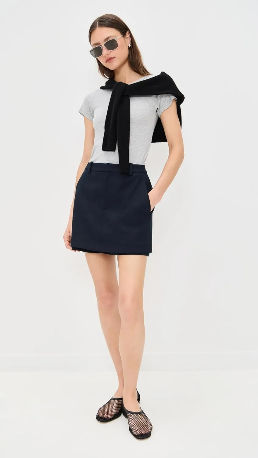 Vince Women's Mid Rise Tailored Skort