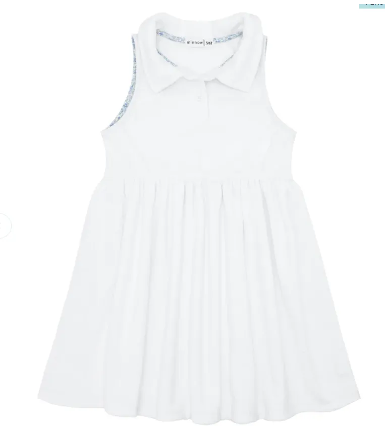 White French Terry Tennis Dress