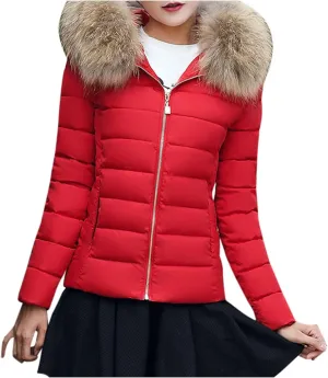 Winter Jacket Women Clothes Cotton Coat Padded Warm Padded Large Wool Womens Jackets Lightweight Fashion