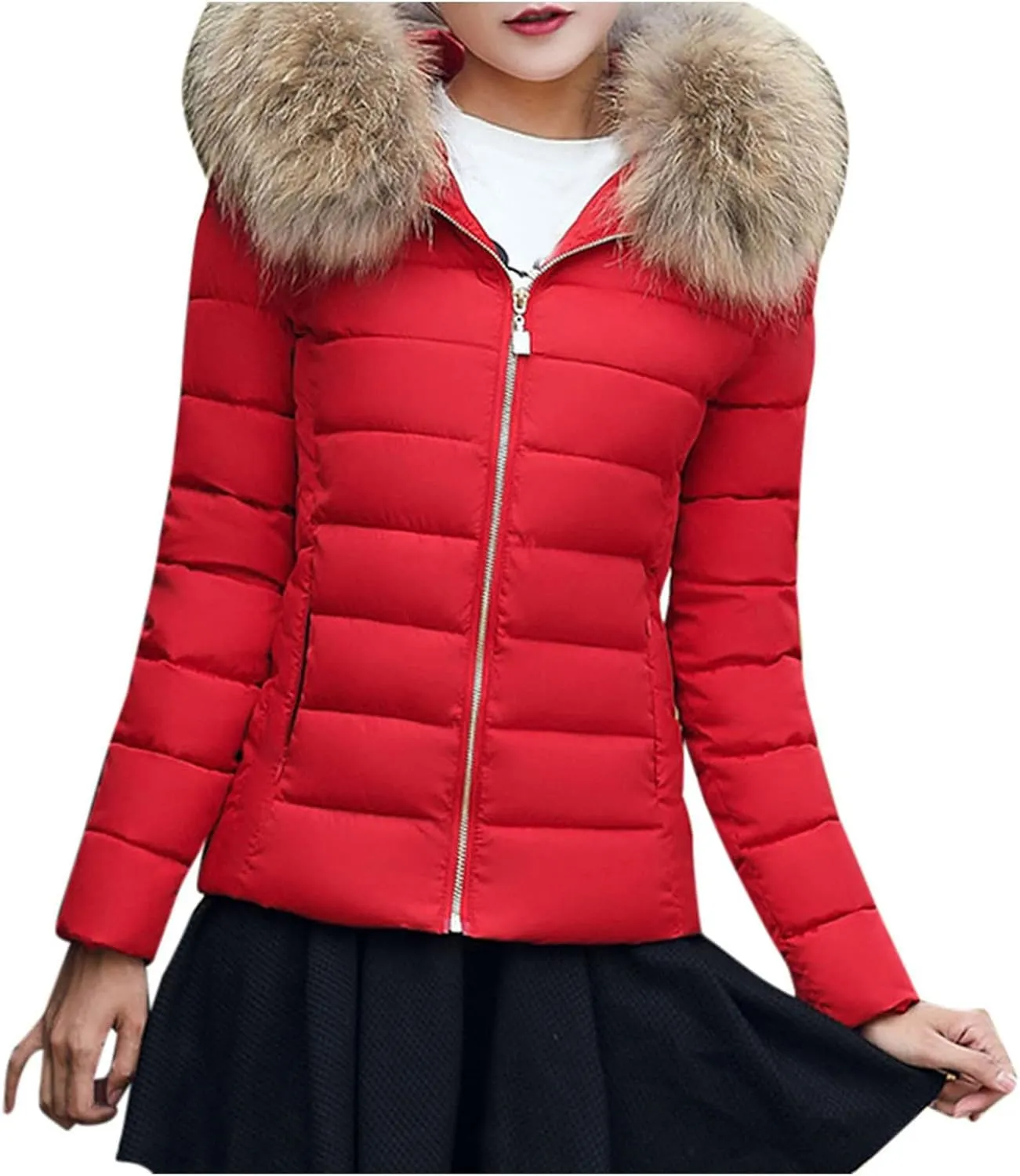 Winter Jacket Women Clothes Cotton Coat Padded Warm Padded Large Wool Womens Jackets Lightweight Fashion
