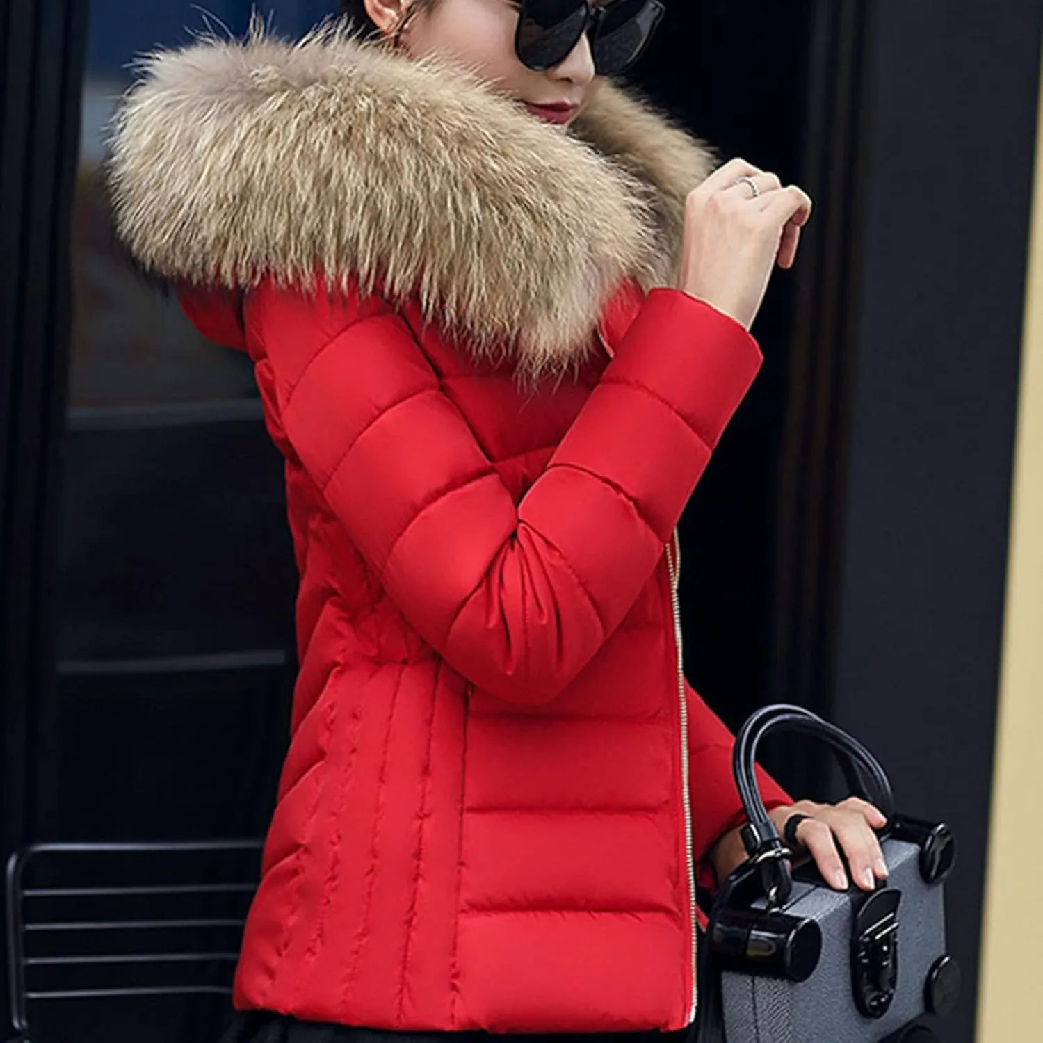 Winter Jacket Women Clothes Cotton Coat Padded Warm Padded Large Wool Womens Jackets Lightweight Fashion