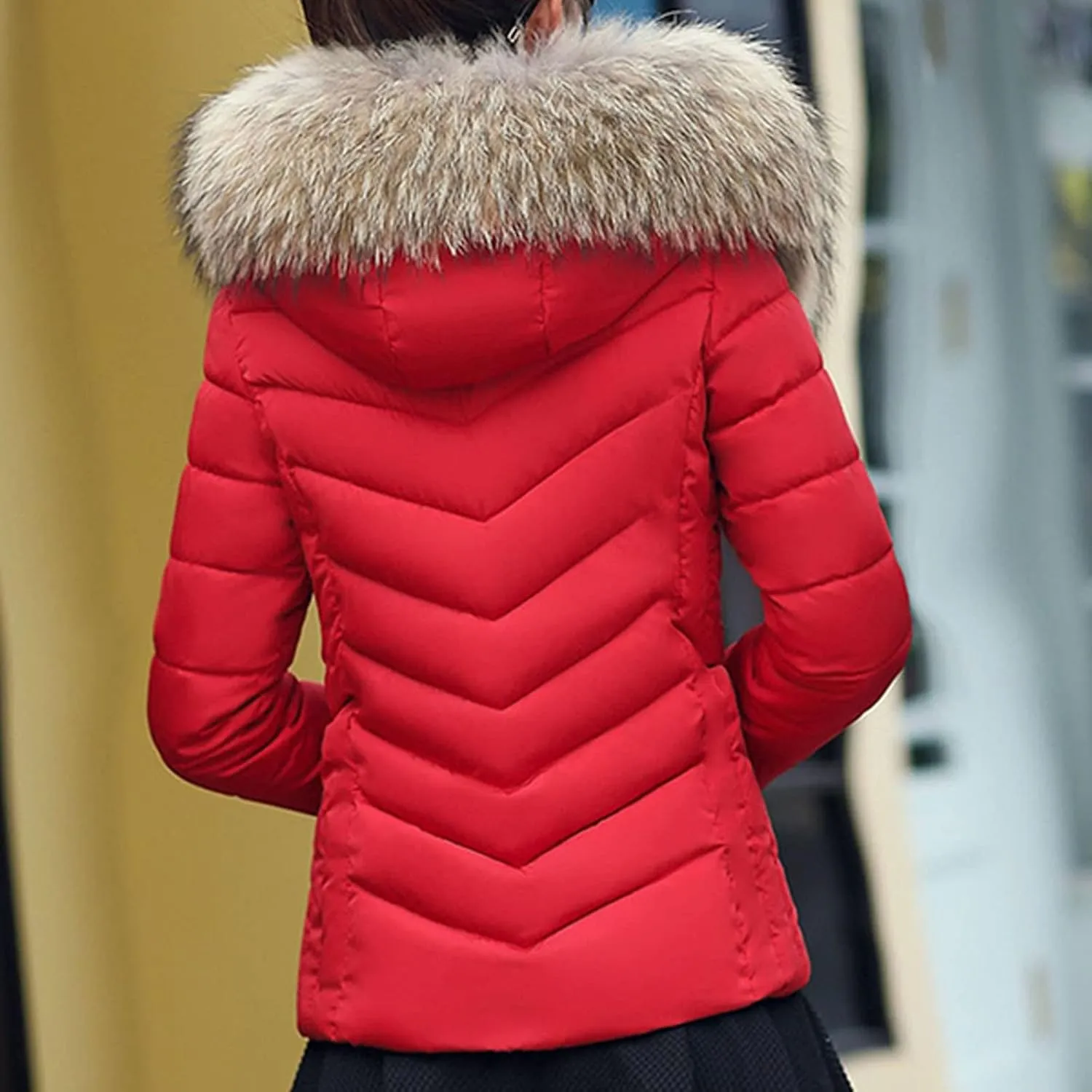 Winter Jacket Women Clothes Cotton Coat Padded Warm Padded Large Wool Womens Jackets Lightweight Fashion