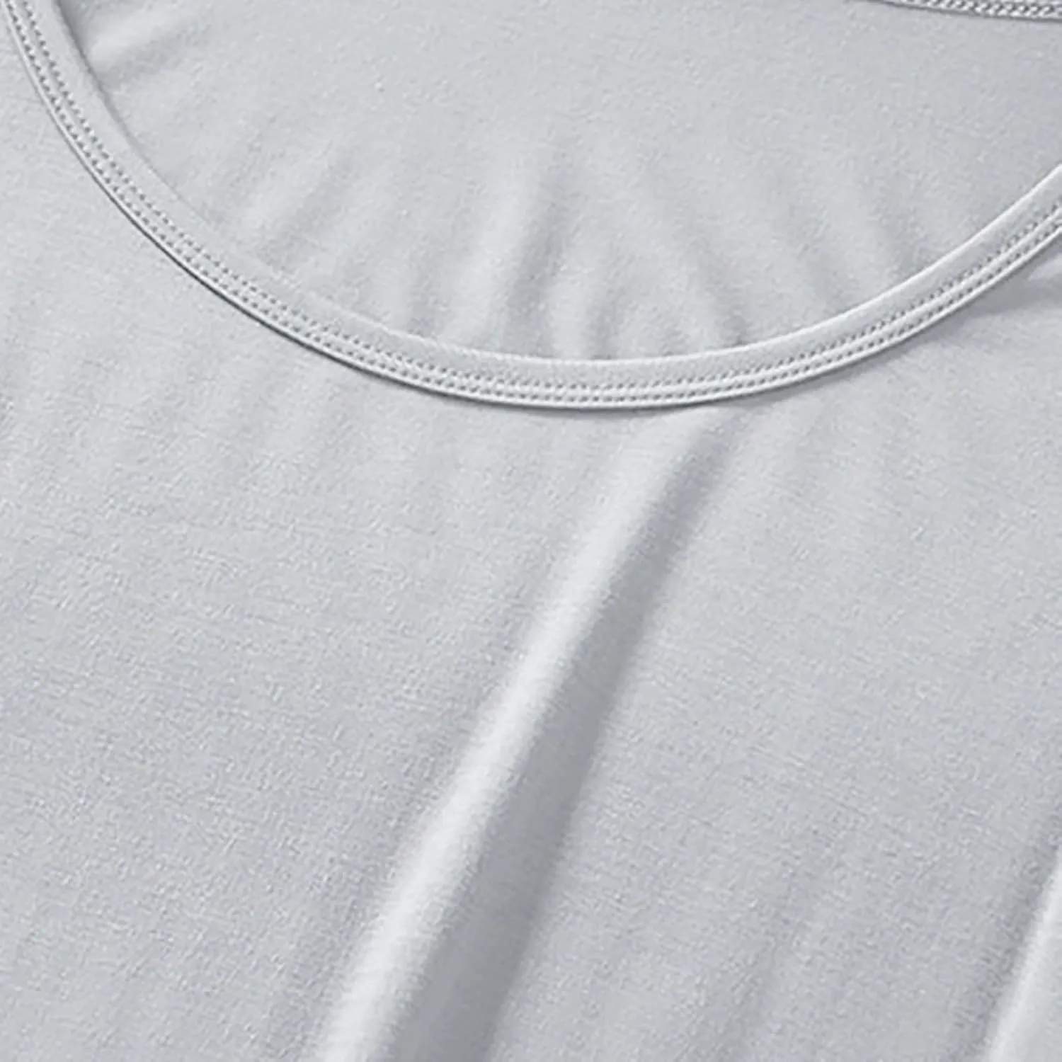 Women Long Sleeve Soft Sleepshirts Crewneck Comfort Nightdress Mid Length Sleepwear Solid Cozy Nightgowns