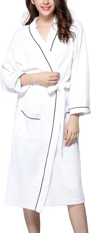 Women Silky Satin Robe Mid Sleeve Nightdress Summer Short Cardigan Tassel Thin Sexy Bathrobe Pajamas Robe for Women