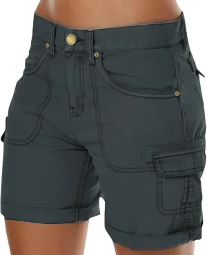 Women's Hiking Cargo Shorts Summer Casual Shorts Golf Shorts with Pockets Outdoor Outfits