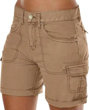 Women's Hiking Cargo Shorts Summer Casual Shorts Golf Shorts with Pockets Outdoor Outfits