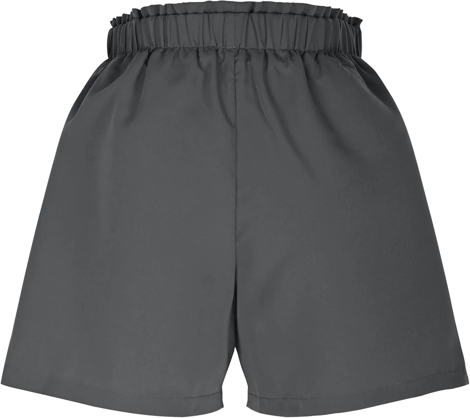 Womens Shorts Dressy Casual High Waisted Wide Leg Tailored Short Pants Smocked Pleated Summer Shorts with Pockets