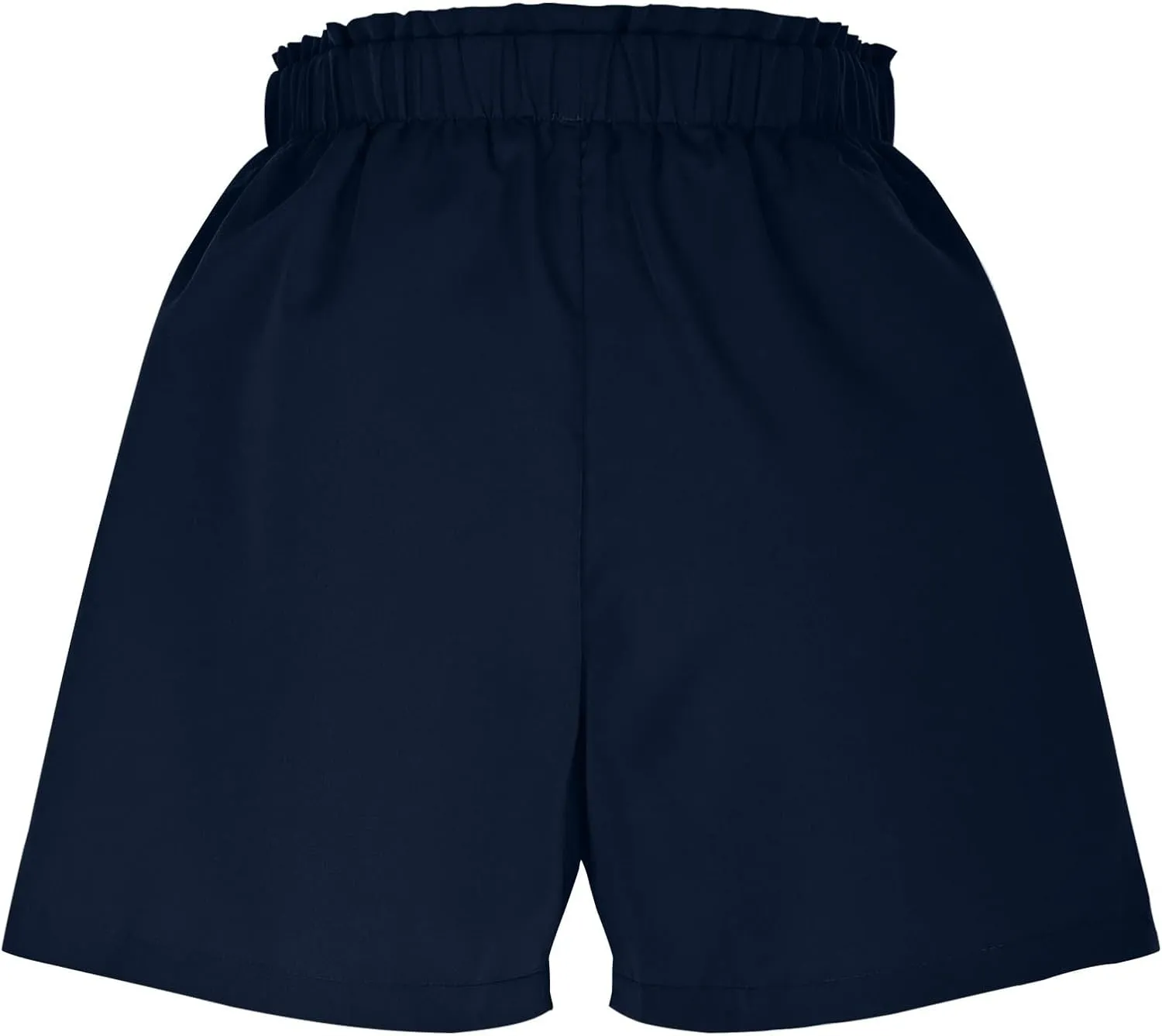 Womens Shorts Dressy Casual High Waisted Wide Leg Tailored Short Pants Smocked Pleated Summer Shorts with Pockets