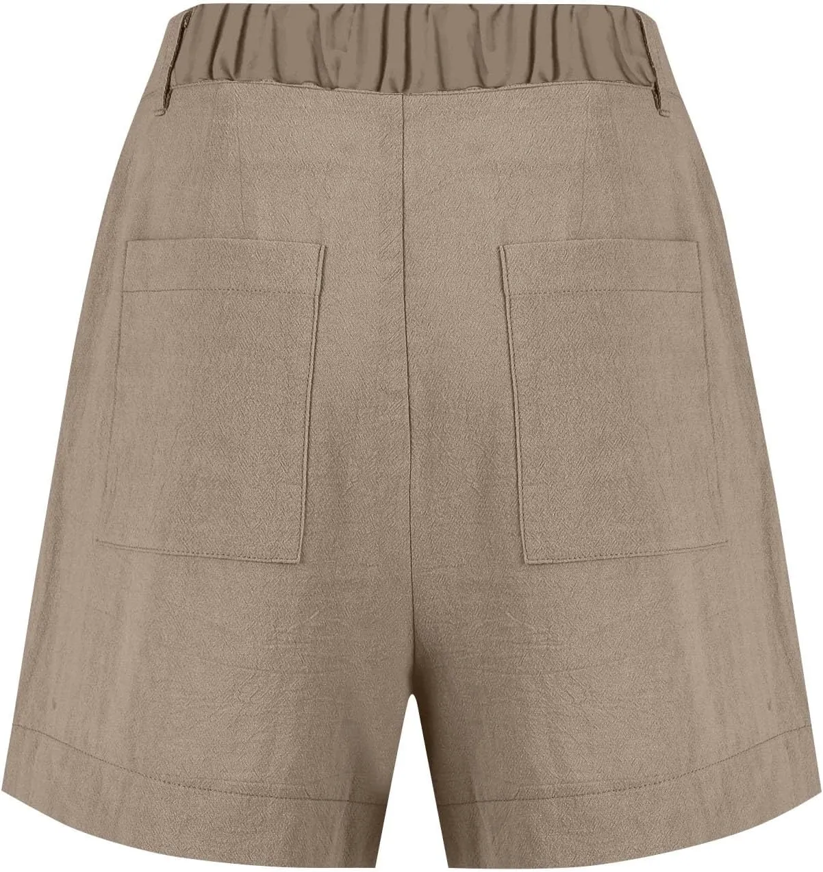 Womens Shorts Dressy High Waisted Wide Leg Tailored Pleated Business Casual Work Trouser Shorts Without Belts