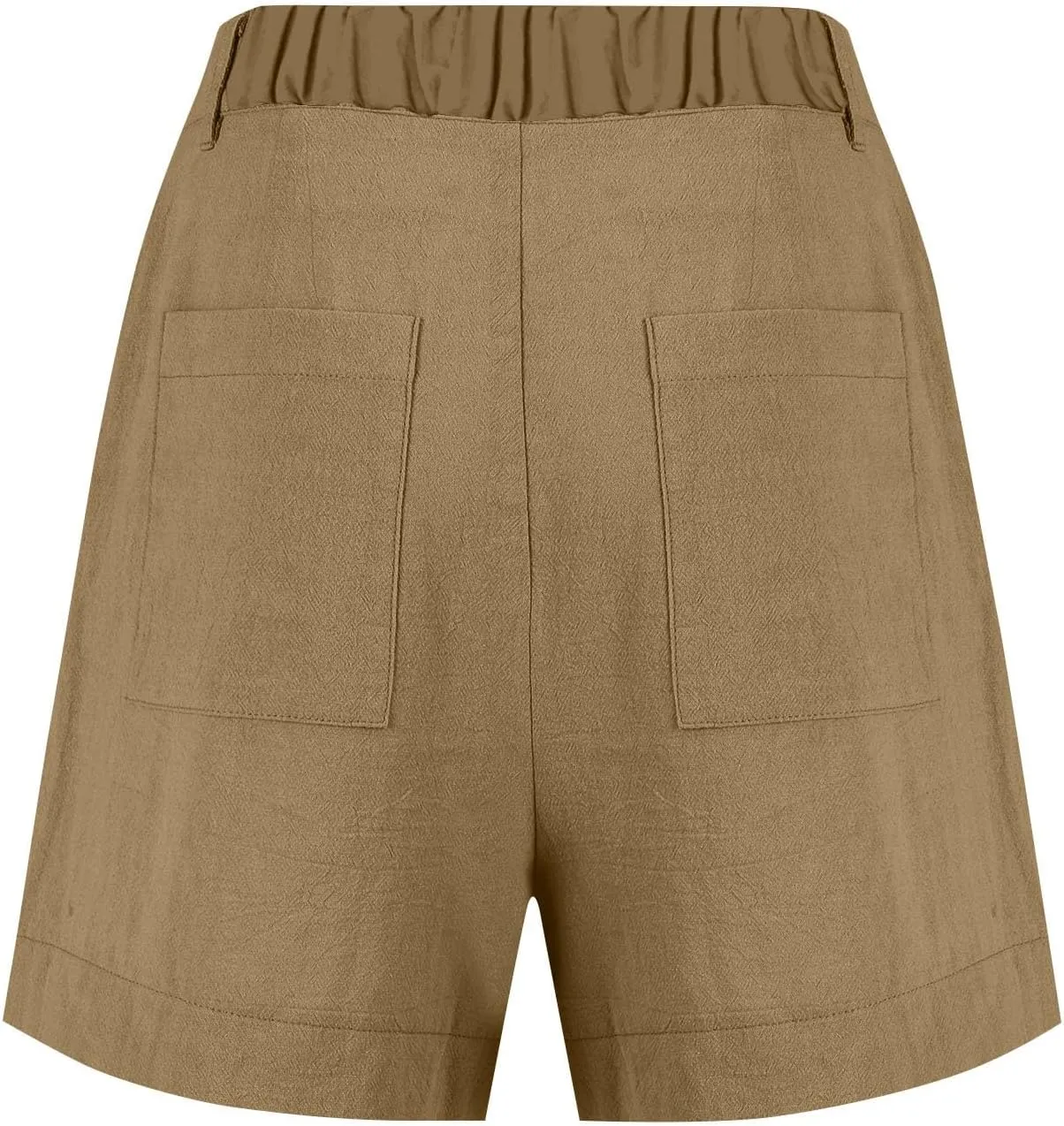 Womens Shorts Dressy High Waisted Wide Leg Tailored Pleated Business Casual Work Trouser Shorts Without Belts
