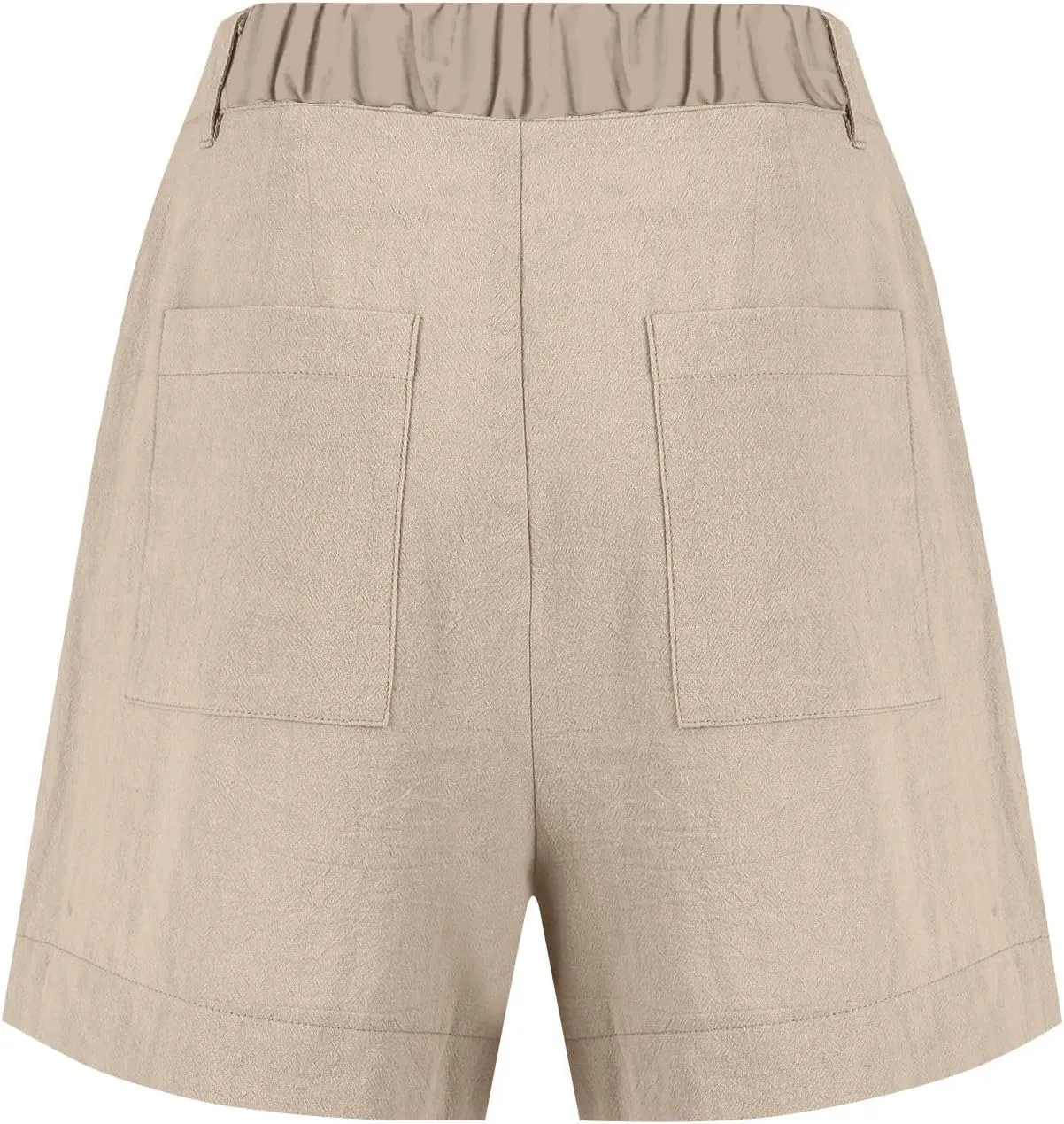 Womens Shorts Dressy High Waisted Wide Leg Tailored Pleated Business Casual Work Trouser Shorts Without Belts
