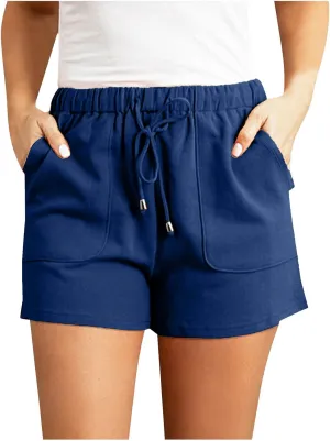 Womens Shorts High Waisted Tailored Pleated Business Work Trouser Shorts with Pockets Dressy Casual Summer 2025