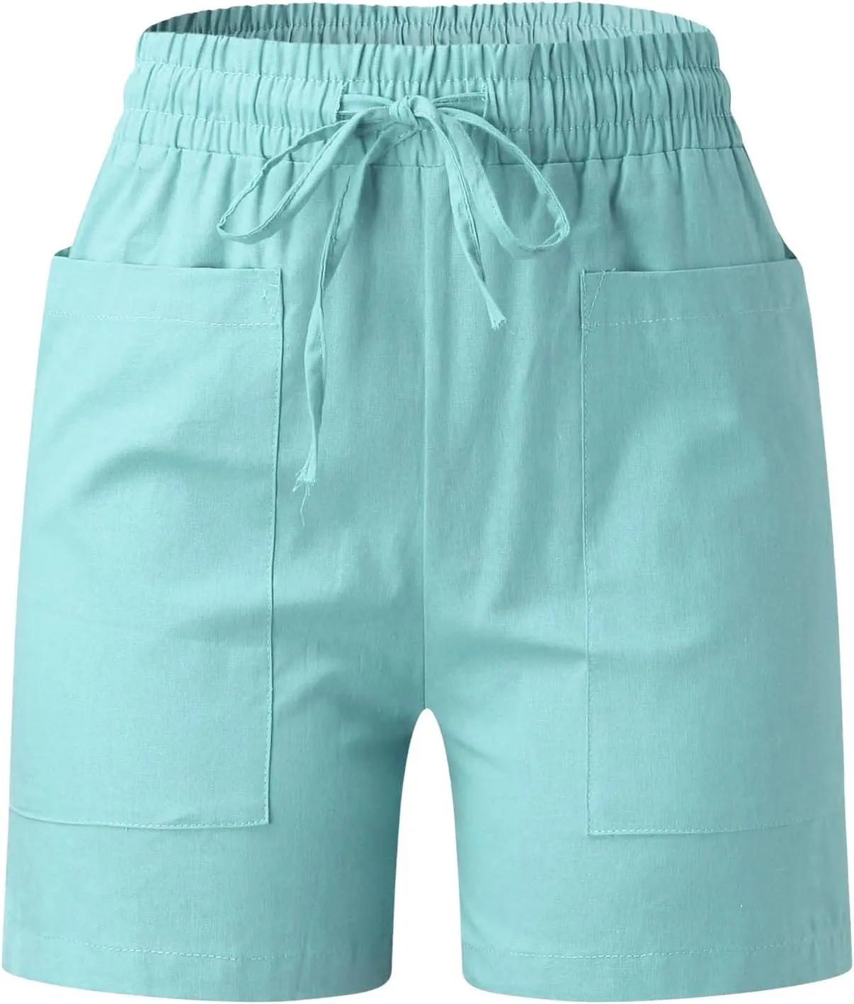 Womens Shorts High Waisted Tailored Pleated Business Work Trouser Shorts with Pockets Dressy Casual Summer 2025