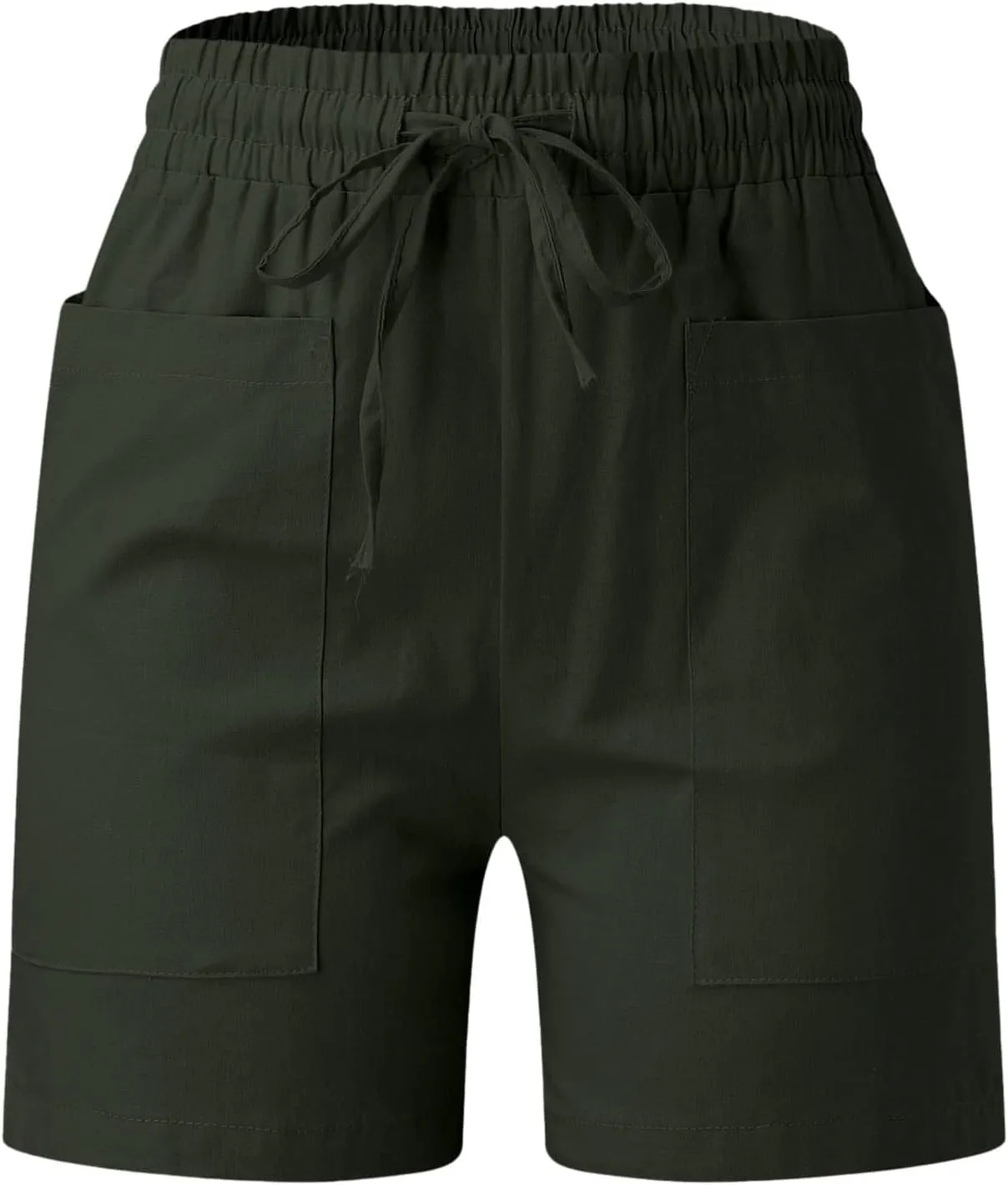 Womens Shorts High Waisted Tailored Pleated Business Work Trouser Shorts with Pockets Dressy Casual Summer 2025