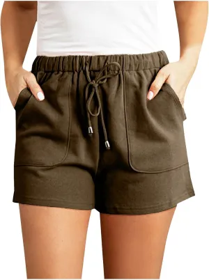 Womens Shorts High Waisted Tailored Pleated Business Work Trouser Shorts with Pockets Dressy Casual Summer 2025