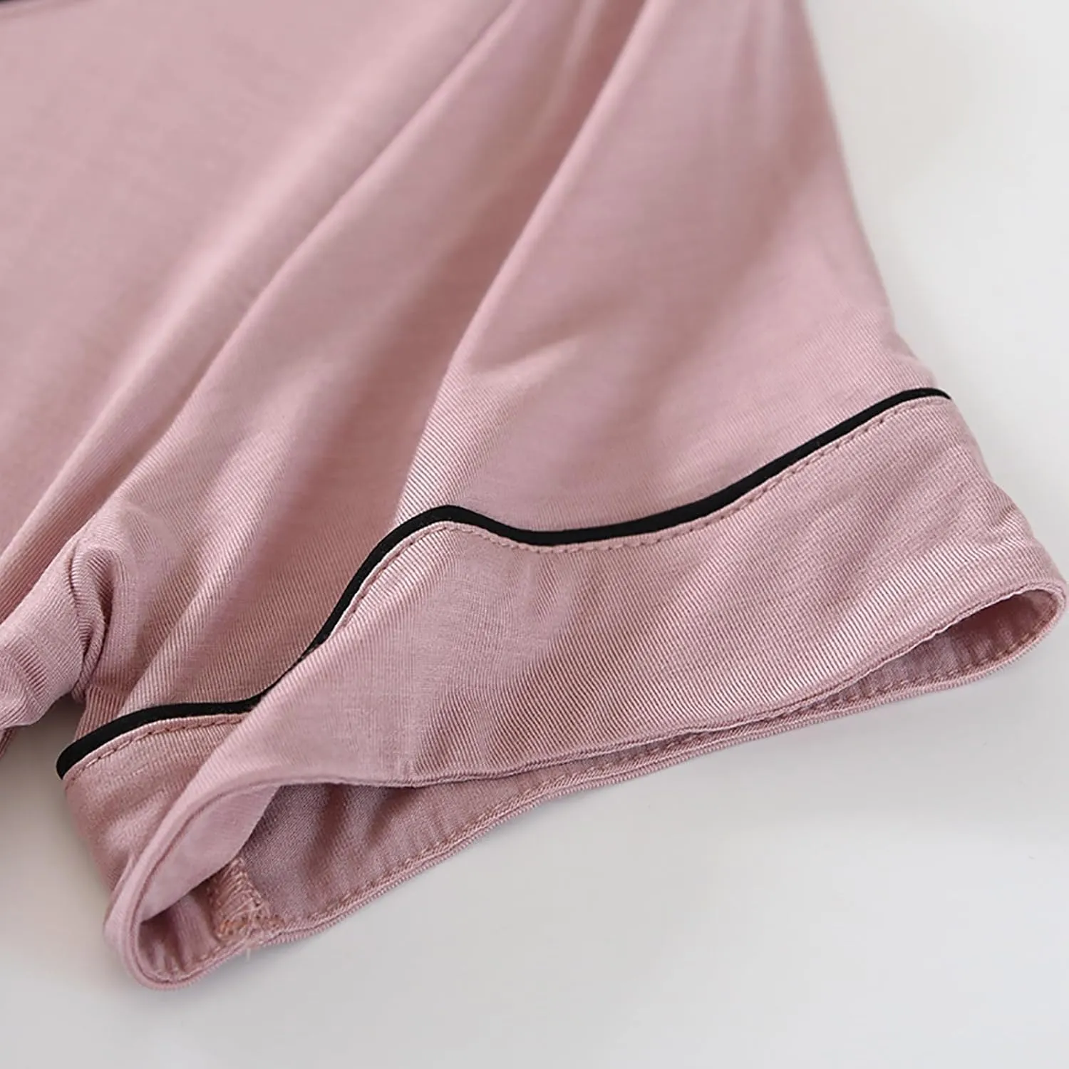 Womens V Neck Sleepshirts Soft Short Sleeve Nightgown Lounge Nightdress Cozy Short House Dress Sleep Shirts