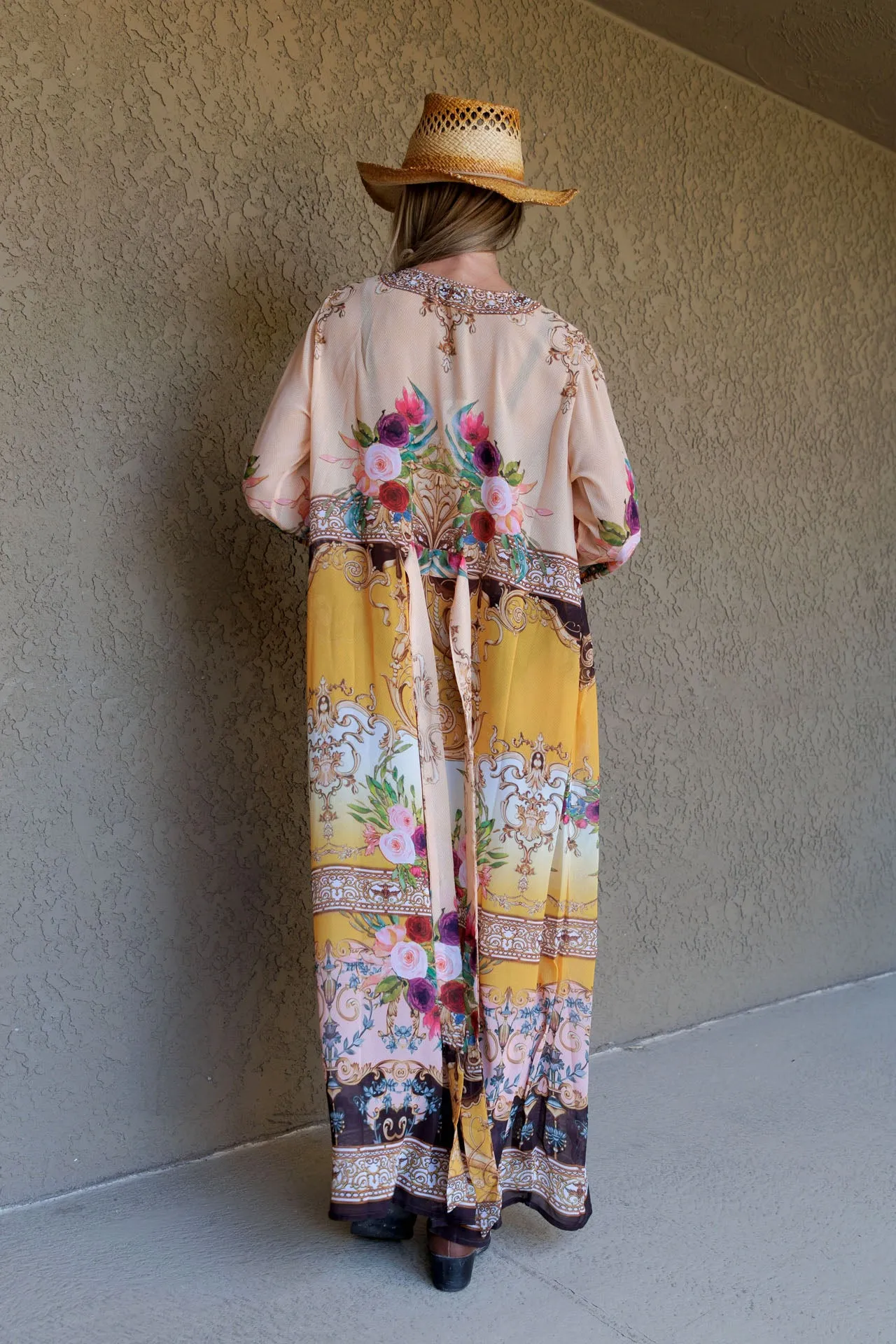 Yellow Beach Cover up for Women