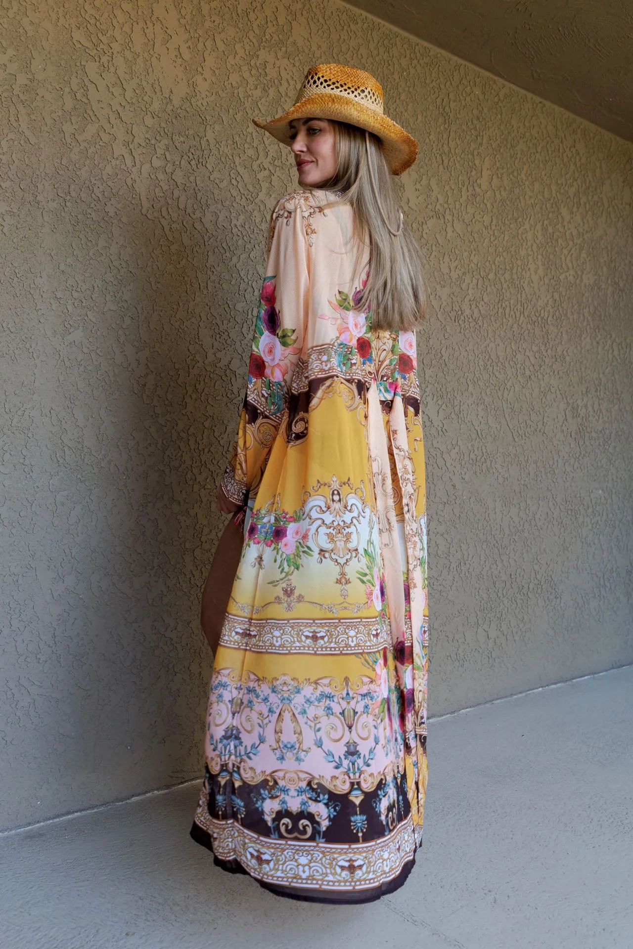 Yellow Beach Cover up for Women